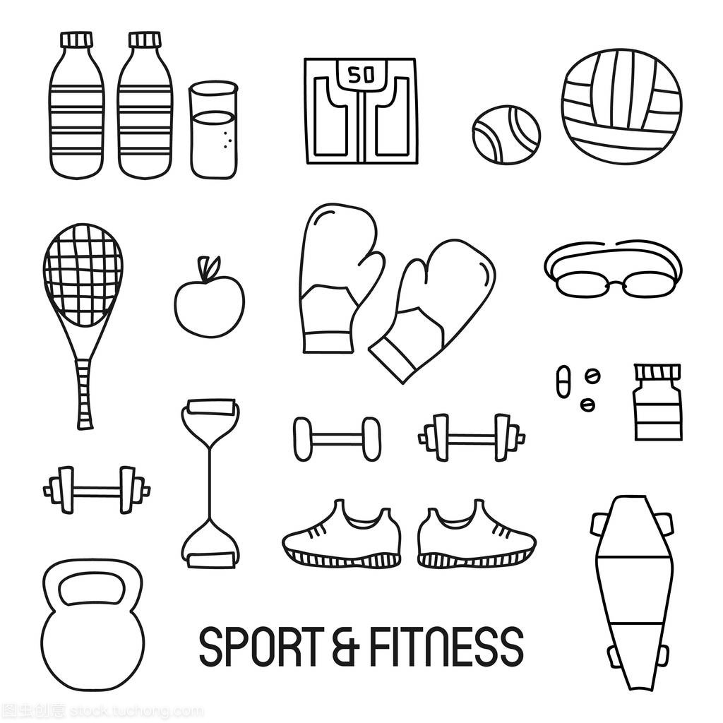 黑白涂鴉中的運(yùn)動(dòng)活力 一場動(dòng)感健身的視覺盛宴