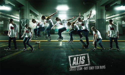 縱情冰雪，馳騁極限——ALIS Skate Gear 平面廣告設計，詮釋運動激情